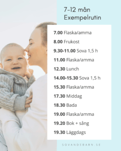 Exempelrutin 7-12 månader